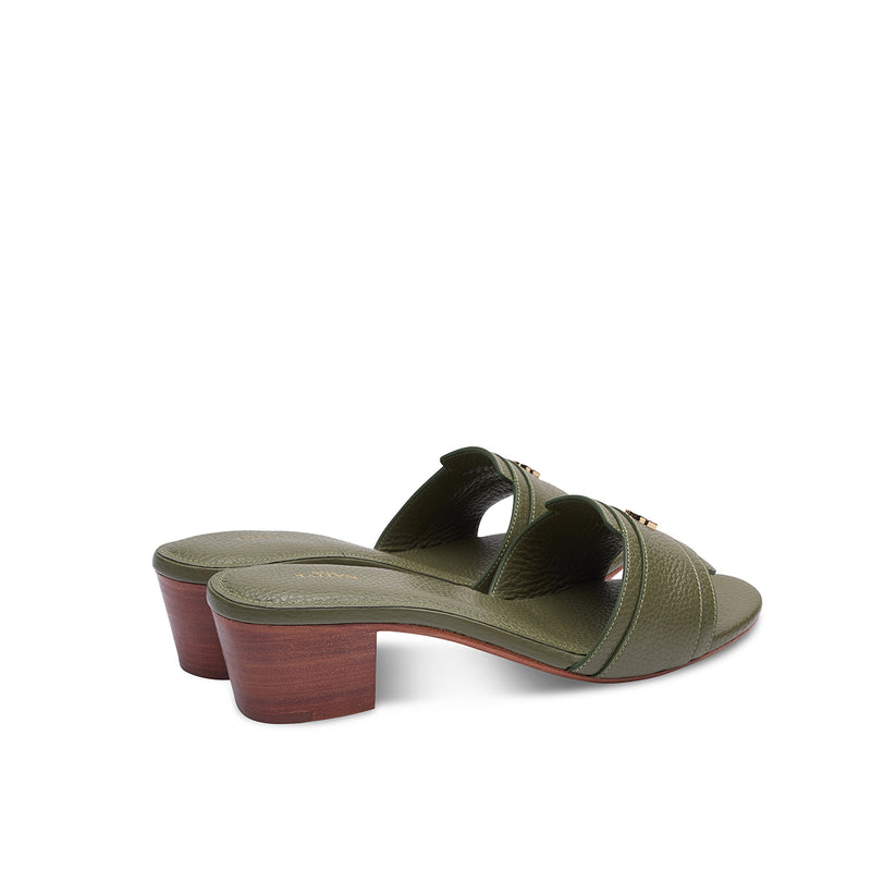 SH Grounded Sandals w/ Heels in Bosco