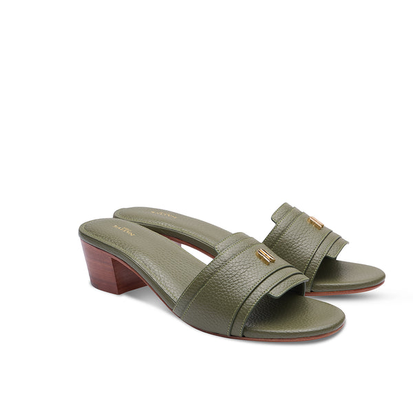 SH Grounded Sandals w/ Heels in Bosco