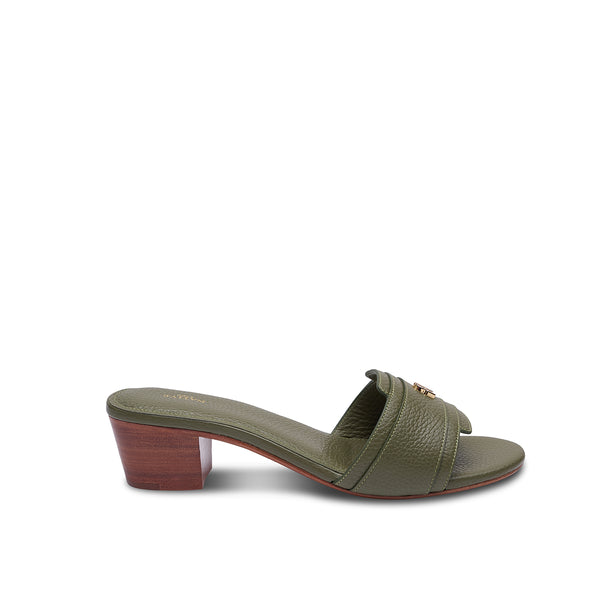 SH Grounded Sandals w/ Heels in Bosco