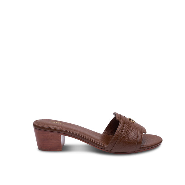 SH Grounded Sandals w/ Heels in Nocciola
