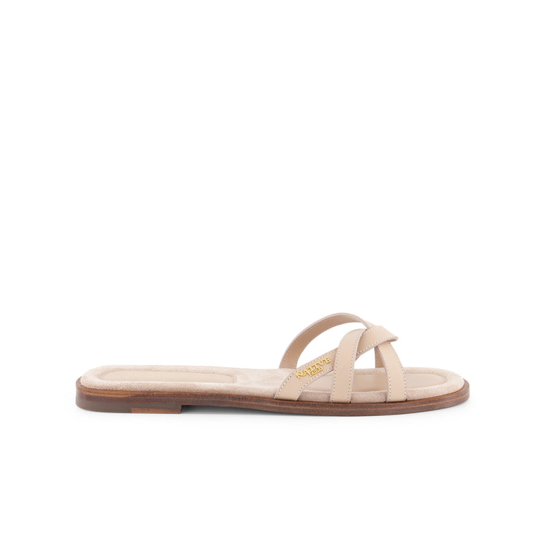 Criss Cross Flats in Nude