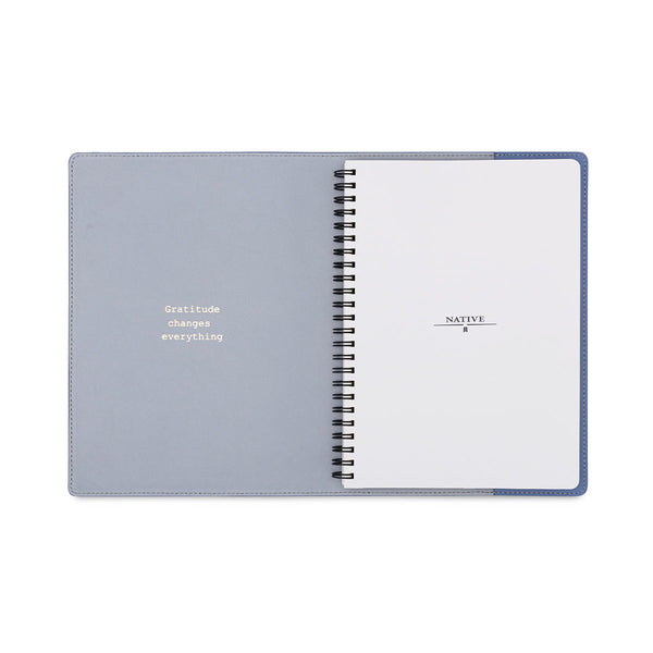 Gratitude Journal 2.0 Set in Maya Blue & Grey