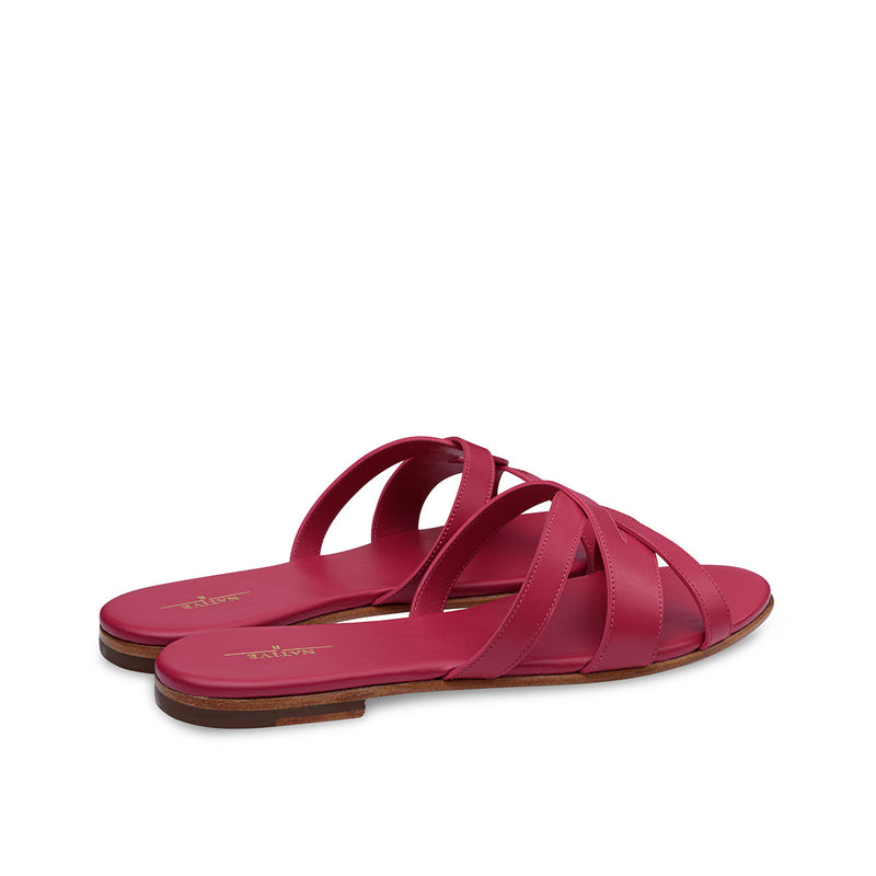 Twisted Flat Sandals in Hot Pink (SOLD OUT)