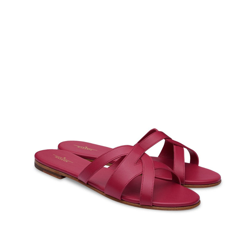 Twisted Flat Sandals in Hot Pink (SOLD OUT)