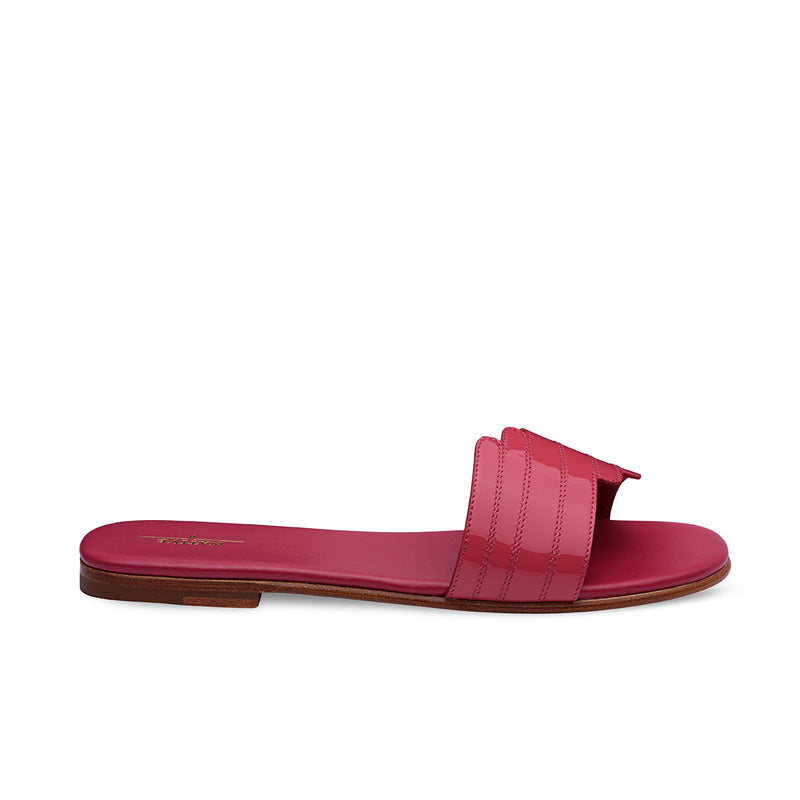 Step Up Flat Sandals in Bubblegum (Out of Stock)