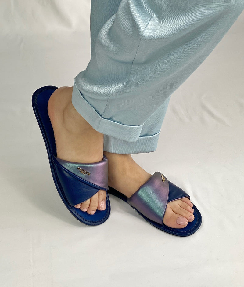 Leather Slides 2.0 in Infinity